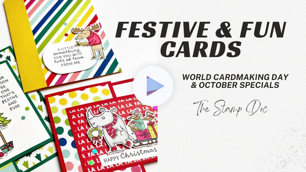 Festive & Fun Cards: Free Tutorial & World Cardmaking Day specials