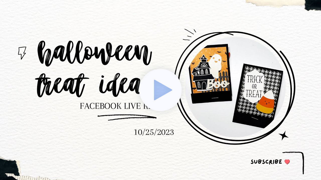 Easy Halloween Treat Ideas, Facebook Live Replay with October Wrap-up