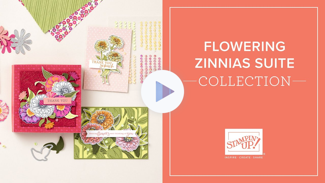 Flowering Zinnias Suite Collection