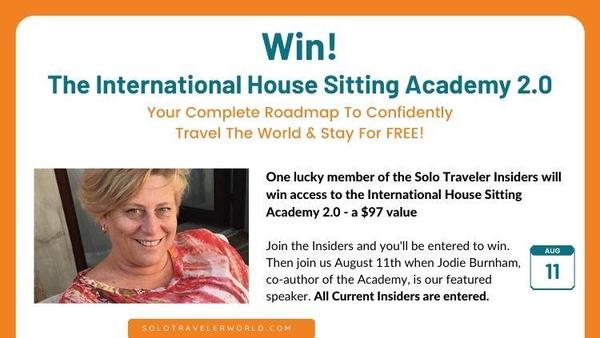 Join the Solo Traveler Insider and be Entered to Win