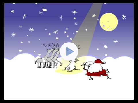 White Christmas, with Santa & his Reindeer