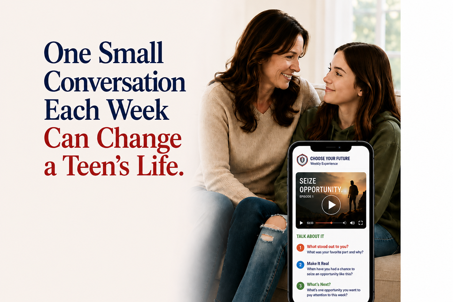 One Small Conversation Each Week Can Change a Teen's Life