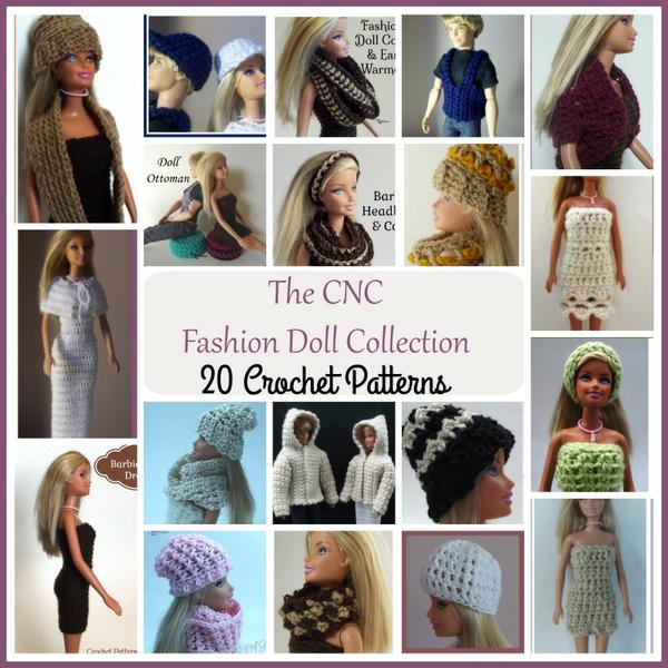 The CNC Fashion Doll Collection ~ 20 Crochet Patterns for the Barbie Doll.