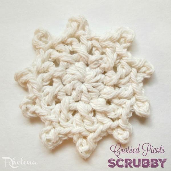 Crossed Picots Scrubby ~ FREE Crochet Pattern