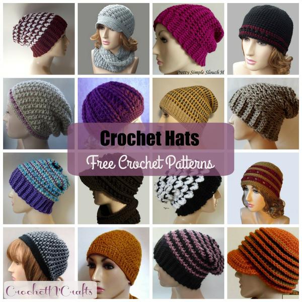 Crocheted Hats ~ FREE Crochet Patterns
