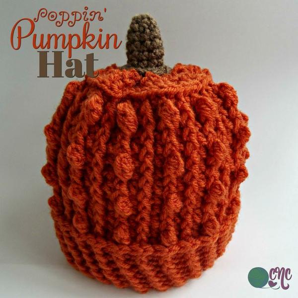 Poppin' Pumpkin Hat ~ FREE Crochet Pattern