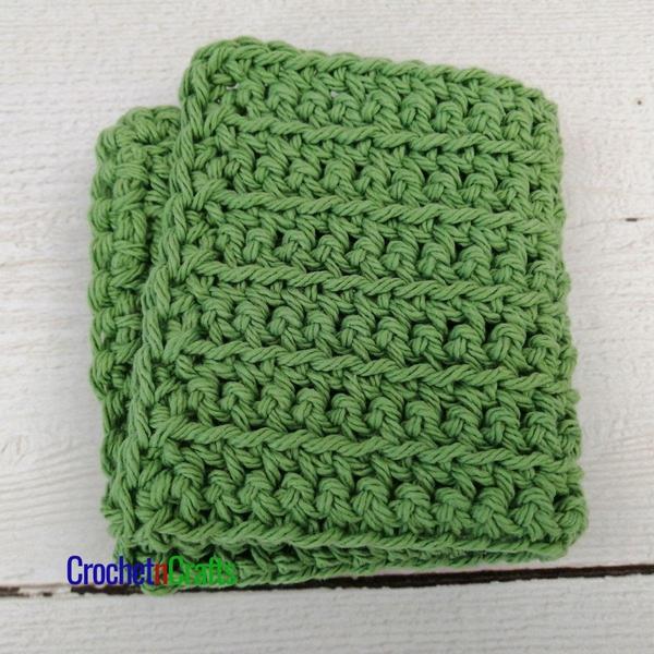 Front Loop Single Crochet Dishcloth Pattern