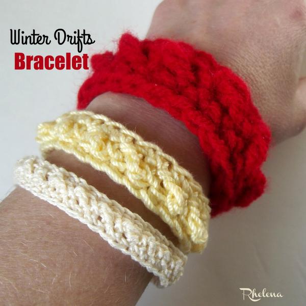 Winter Drifts Bracelet ~ FREE Crochet Pattern