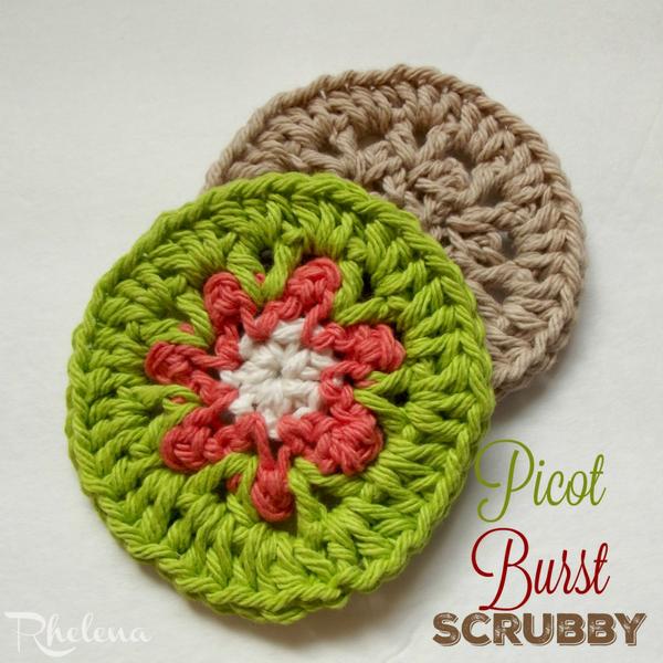 Picot Burst Scrubby ~ FREE Crochet Pattern