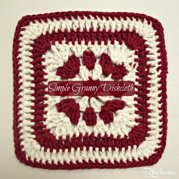 Simple Granny Dishcloth ~ FREE Crochet Pattern