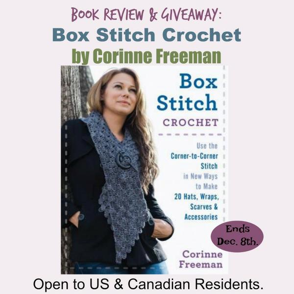 Box Stitch Crochet by Corinne Freeman ~ Book Review & Giveaway
