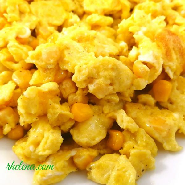 Scrambled Eggs with Corn - Recipe