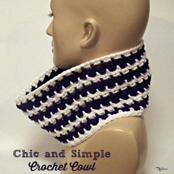 Chic and Simple Cowl ~ FREE Crochet Pattern