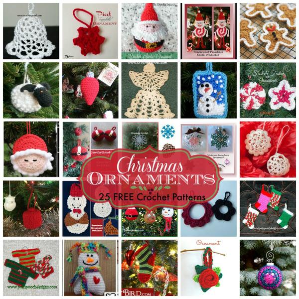 Christmas Ornaments - 25 FREE Crochet Patterns
