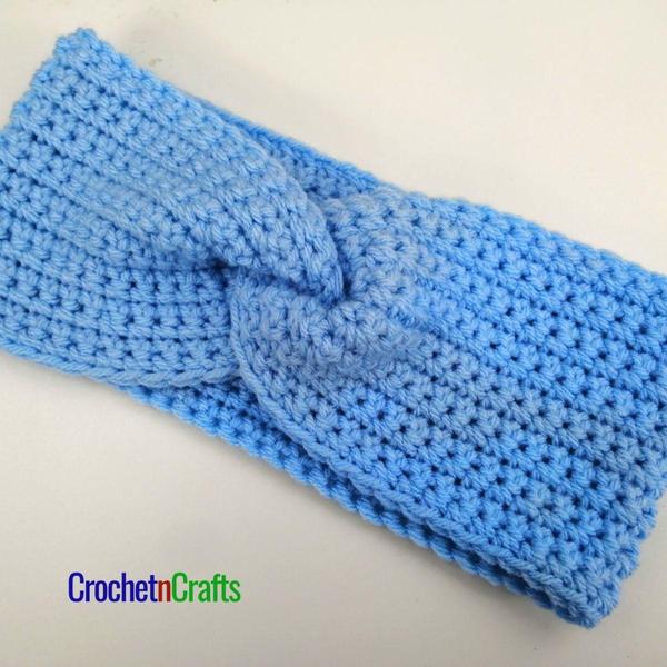 Easy Crochet Twisted Ear Warmer For Beginners