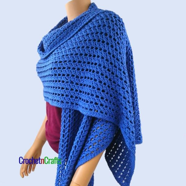 Rectangular Shawl Crochet Pattern