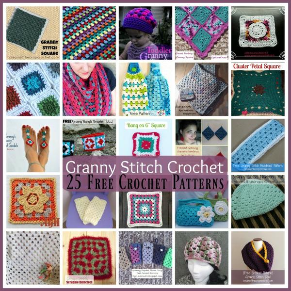 Granny Stitch Crochet ~ 25 FREE Crochet Patterns