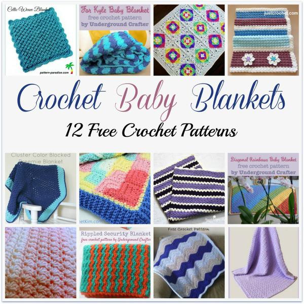 Crochet Baby Blankets ~ 12 FREE Crochet Patterns