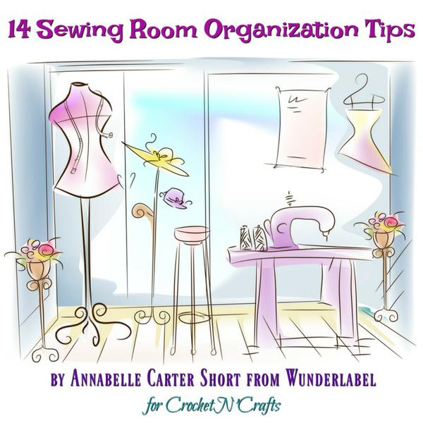 14 Sewing Room Organization Tips by Annabelle Carter Short from Wunderlabel