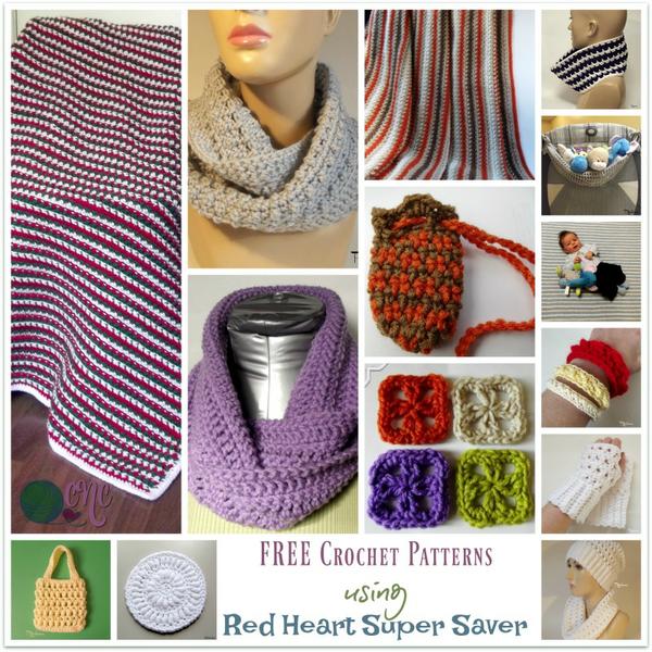 FREE Crochet Patterns Using Red Heart Super Saver