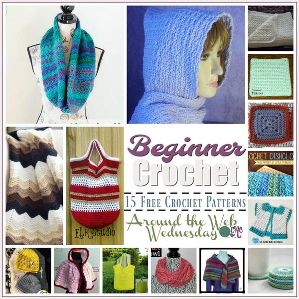 15 FREE Beginner Crochet Patterns from Around the Web.