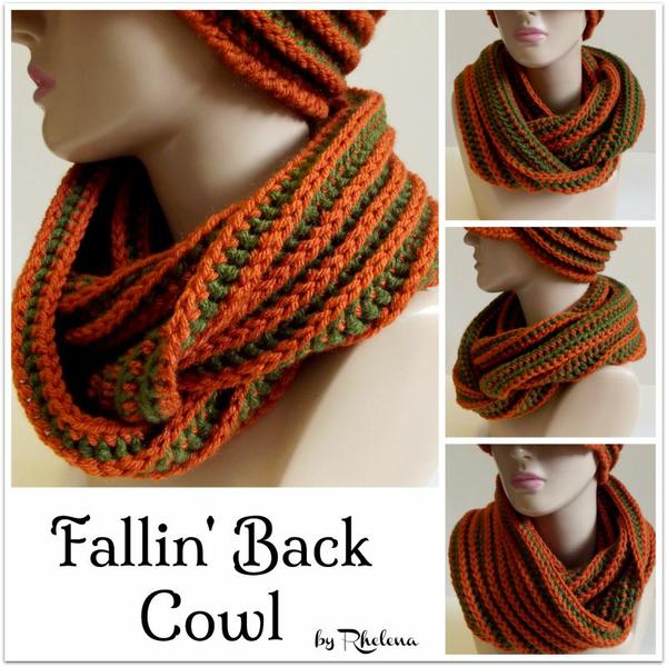 Fallin' Back Cowl ~ FREE Crochet Pattern