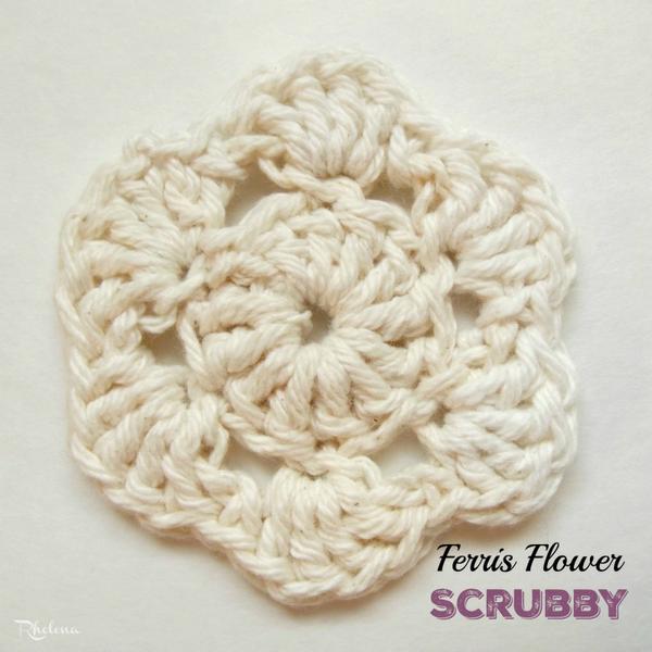 Ferris Flower Scrubby ~ FREE Crochet Pattern