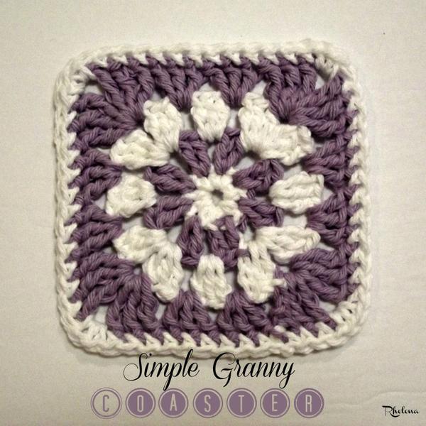 Simple Granny Coaster ~ FREE Crochet Pattern