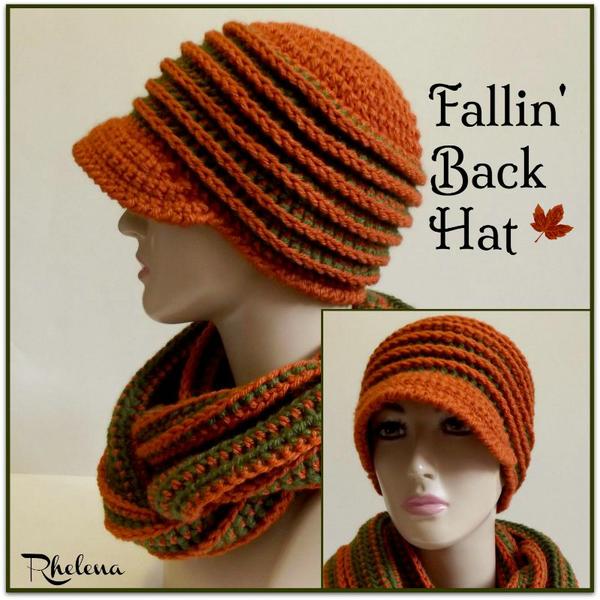 Falling Back Hat ~ FREE Crochet Pattern