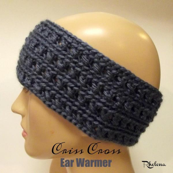 Criss Cross Ear Warmer ~ FREE Crochet Pattern