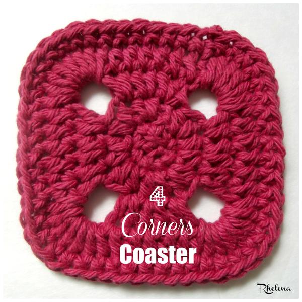 4 Corners Coaster ~ FREE Crochet Pattern