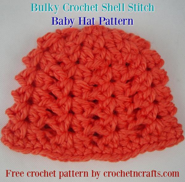 Bulky Crochet Shell Hat ~ FREE Crochet Pattern