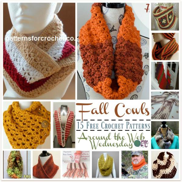 Crochet Fall Cowls ~ 15 FREE Crochet Patterns from Around the Web