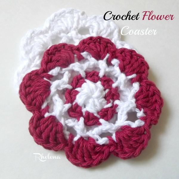 Crochet Flower Coaster ~ FREE Crochet Pattern