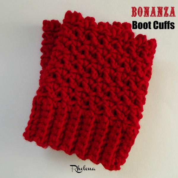 Bonanza Boot Cuffs ~ FREE Crochet Pattern