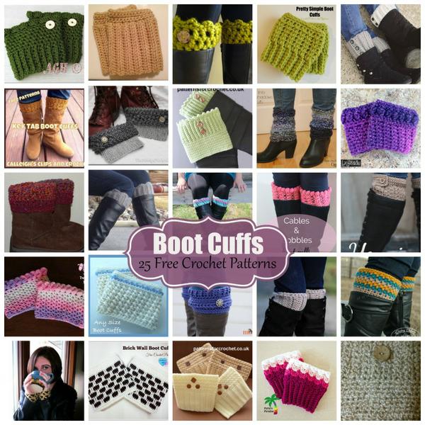 Boot Cuffs ~ FREE Crochet Patterns