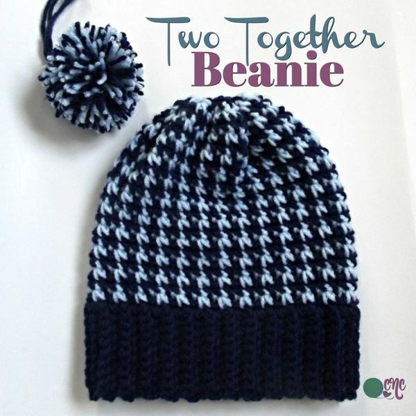 Two Together Beanie ~ FREE Crochet Pattern