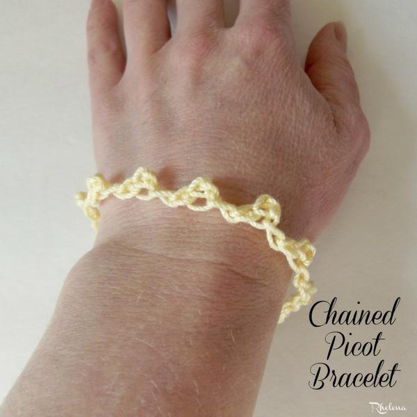 Chained Picot Bracelet ~ FREE Crochet Pattern