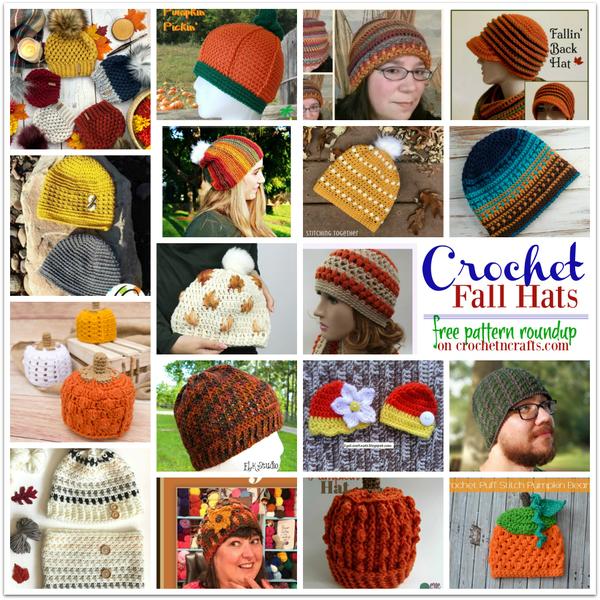 Crochet Fall Hats ~ FREE Pattern Roundup