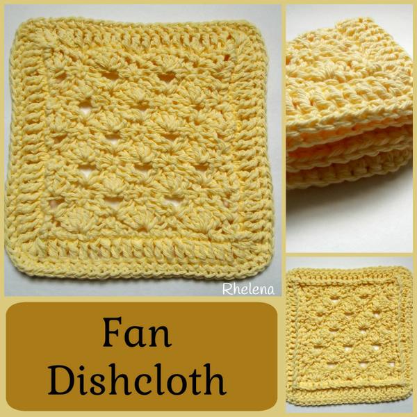 Fan Dishcloth ~ FREE Crochet Pattern