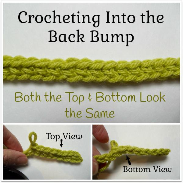 Crocheting Into the Back Bump ~ Photo Tutorial