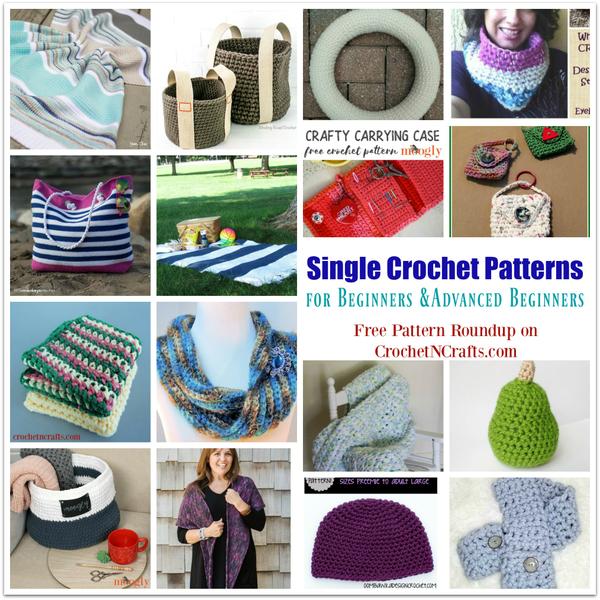 Free and Easy Single Crochet Patterns for Beginners and Advanced Beginners