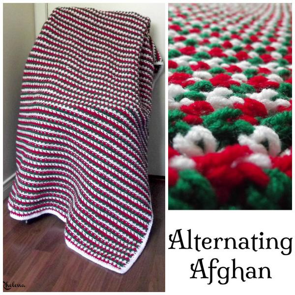 Alternating Afghan ~ FREE Crochet Pattern