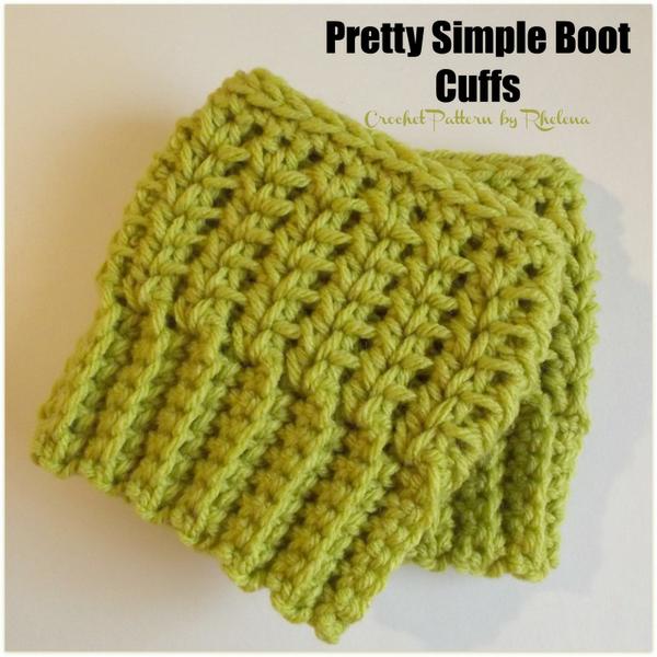 Pretty Simple Boot Cuffs ~ FREE Crochet Pattern
