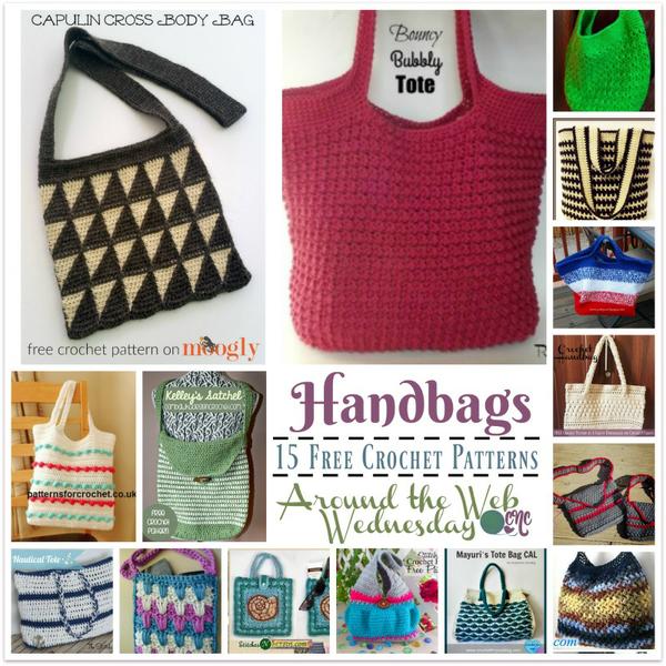 Crochet Handbags ~ 15 FREE Crochet Patterns