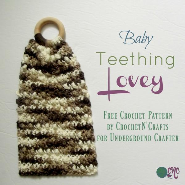 Teething Lovey ~ FREE Crochet Pattern by CrochetN'Crafts for Underground Crafter