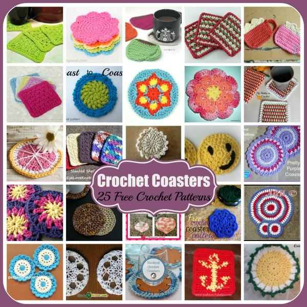 Crochet Coasters ~ 25 FREE Crochet Patterns