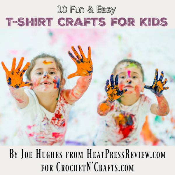 10 Fim amd Easy T-Shirt Crafts for Kids