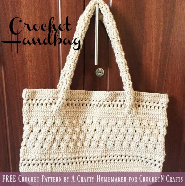Crochet Handbag by A Crafty Homemaker