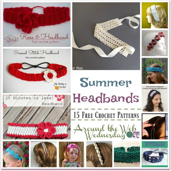 Crochet Summer Headbands ~ 15 FREE Crochet Patterns